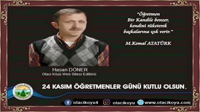 Site Editörümüz'den Öğretmenler Günü Mesajı..!